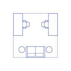 Layouts Private Offices Shared Split Wall Lounge Sketch Style Svg Vector, Free Vectors File